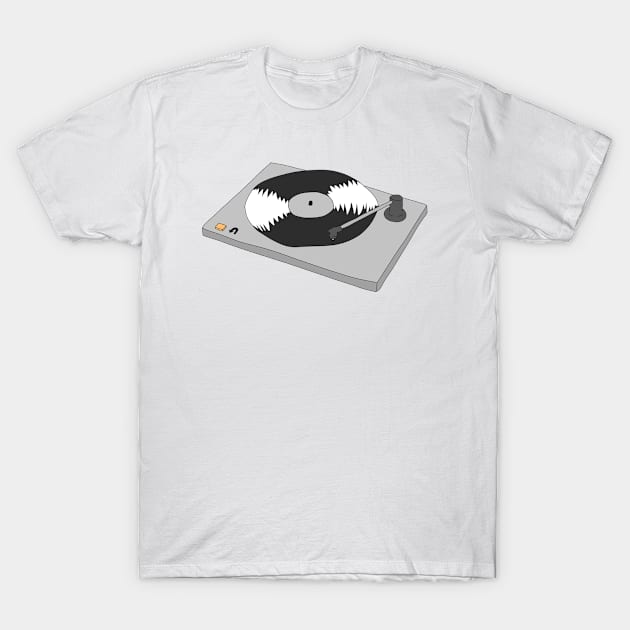 Cartoon turntable T-Shirt by TheGlitchSwitch